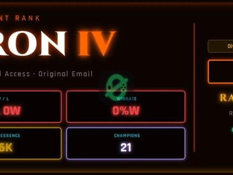 ❄️EUW❄️ IRON 4 0LP | S16 | 21L 0W | 46K BE | Low MMR | REF#EUW-445