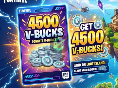 4500 Vbucks Top-Up