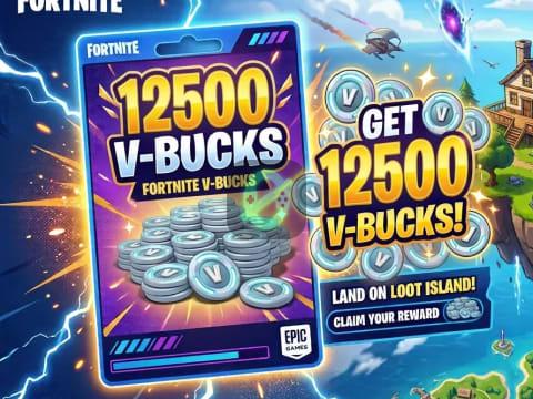 12500 Vbucks Top-Up