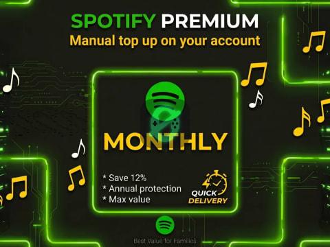 Spotify Premium Individual 1 Month TOP UP on your own account